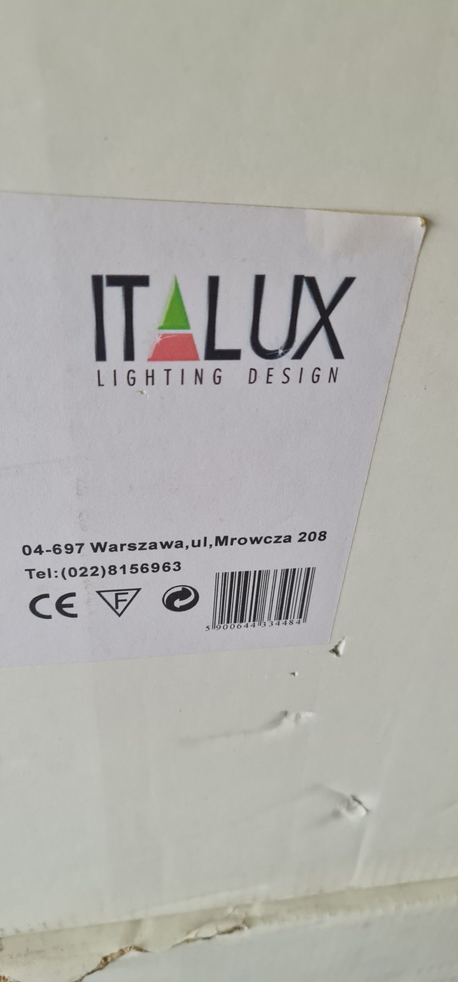 żyrandol szklany kolor amber italux