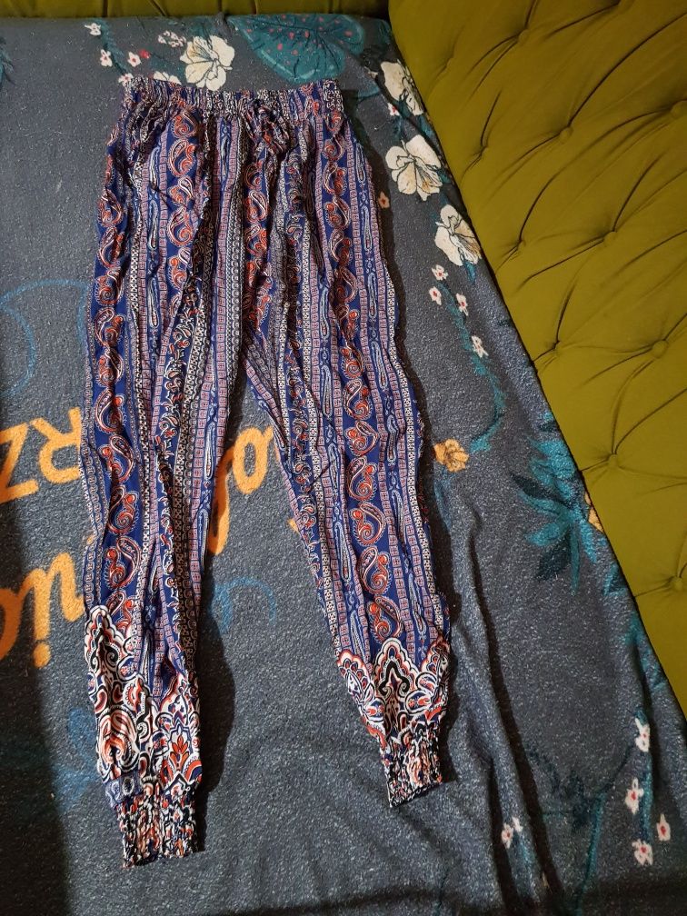 Spodnie haremki bawełniane