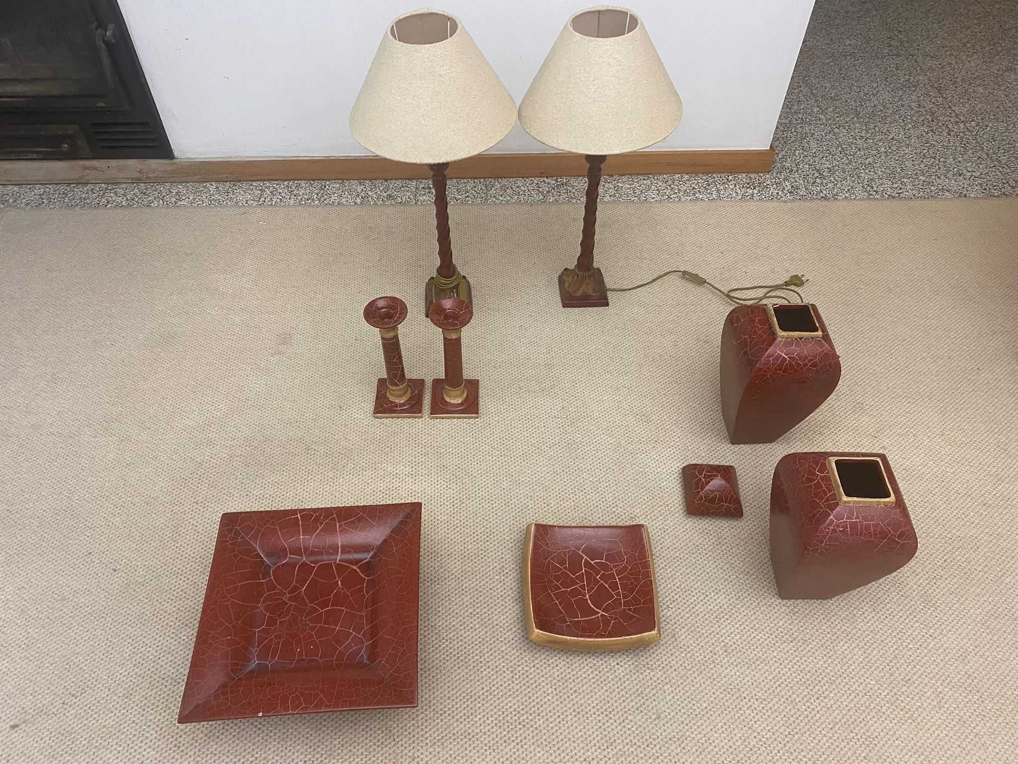 Conjunto de peças para decoração