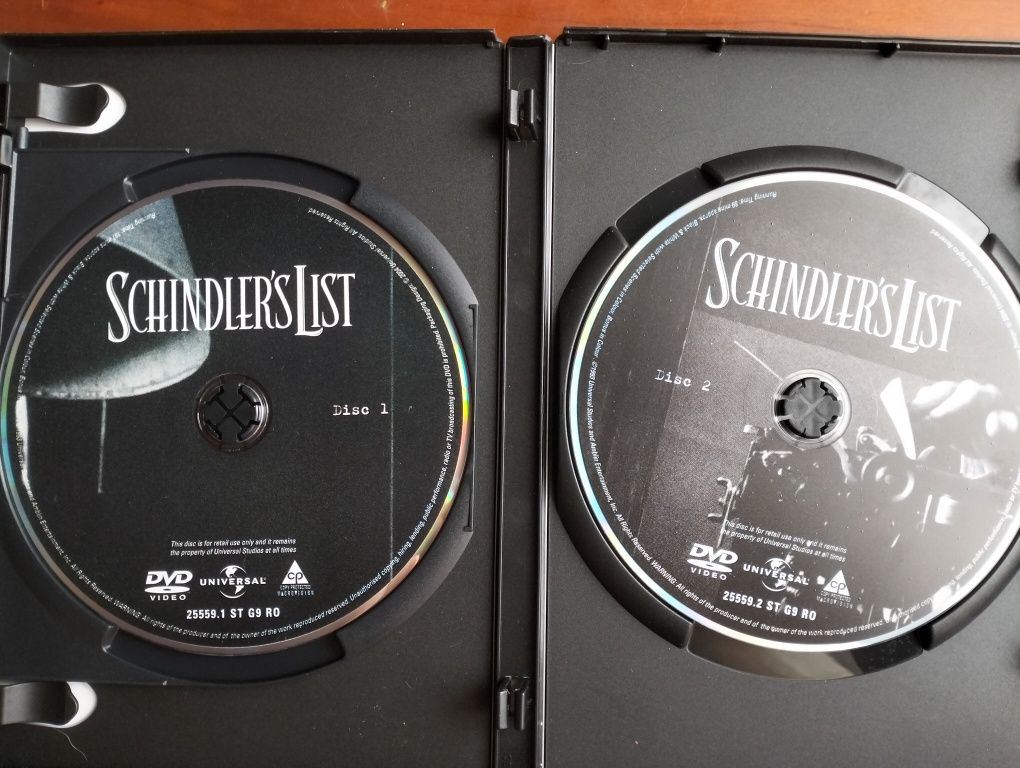 DVD A Lista de Schindler - edição de 2 discos