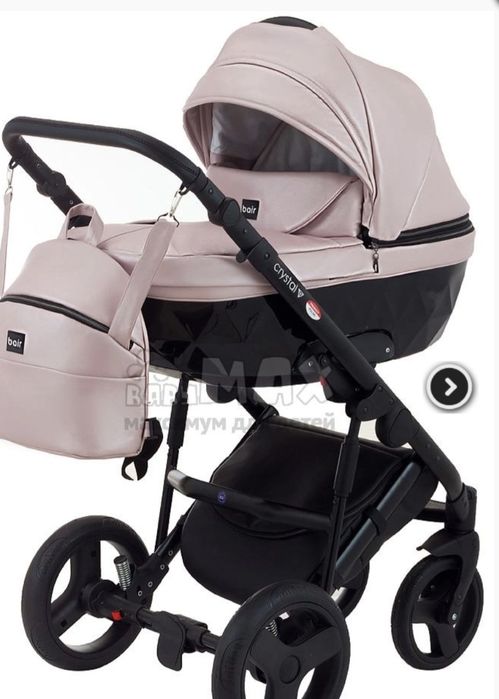 Дитяча коляска Crystal BC-02 Пудрового кольору