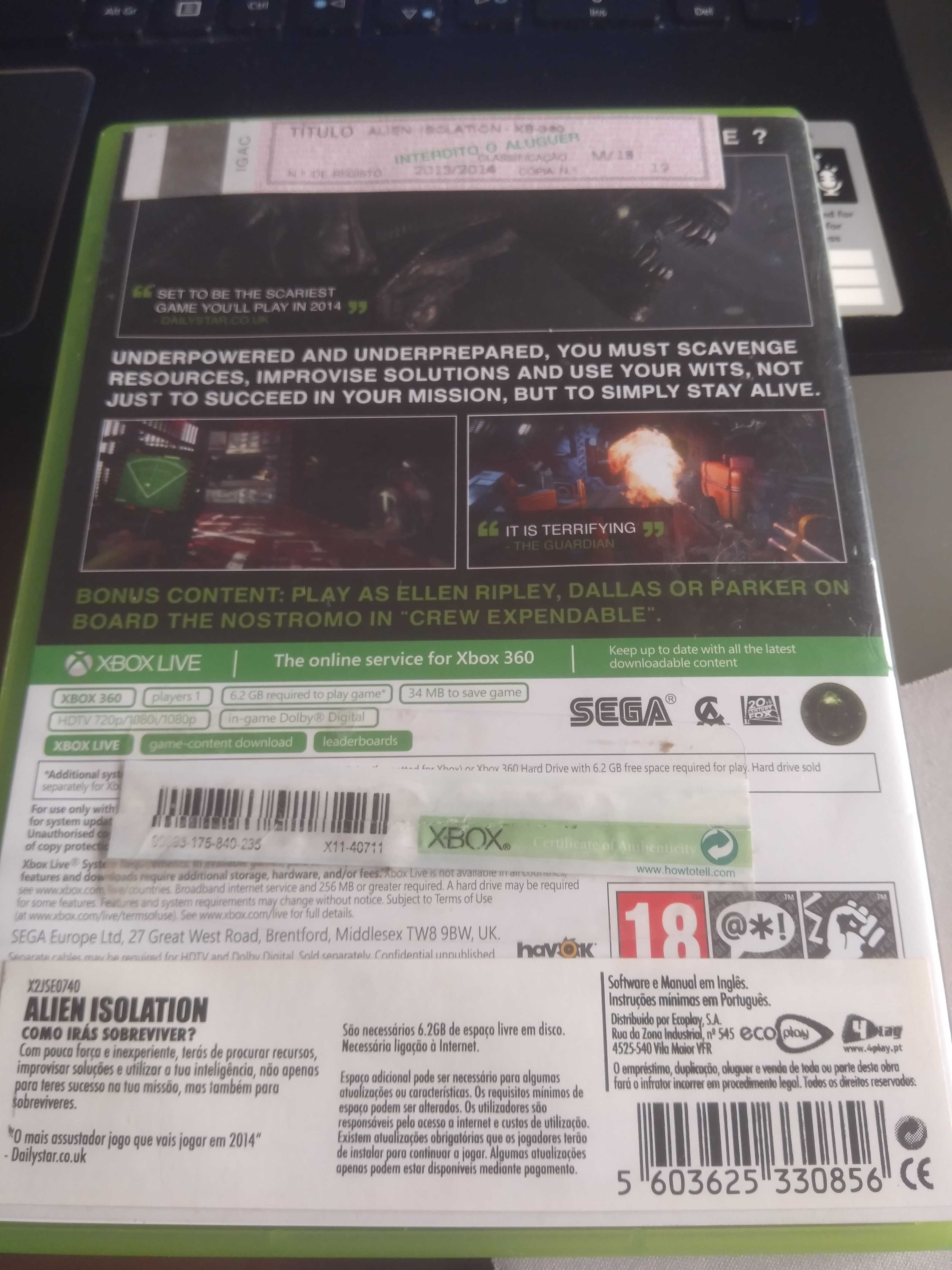 Alien Isolation Xbox 360