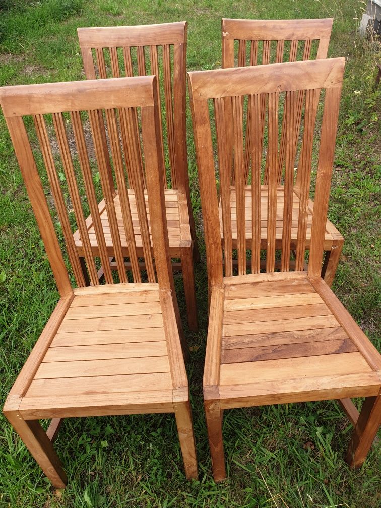 Krzesła drewno palisander
