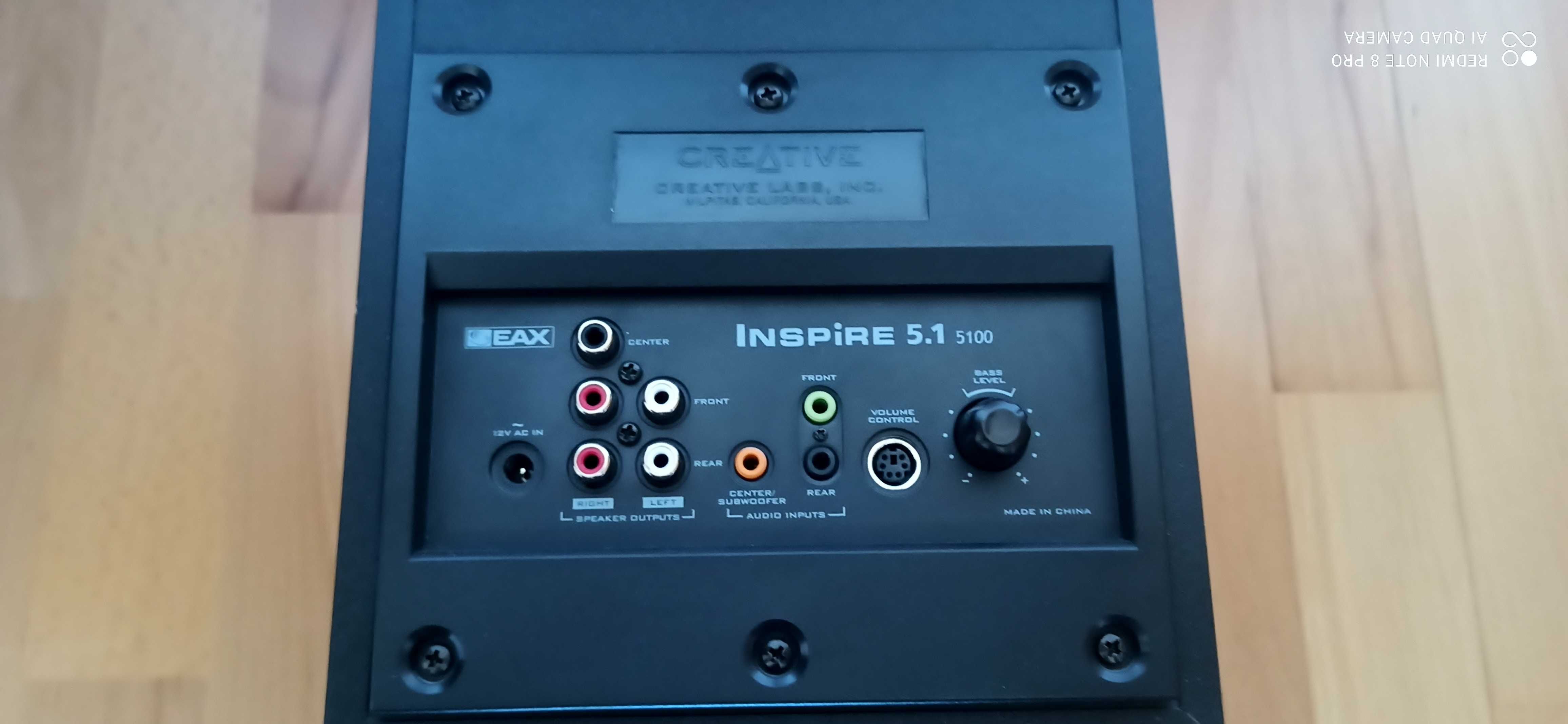 Głośniki Creative Inspire 5100 5+1 (5 głośników, subwoofer + pilot)