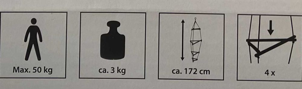 drabinka linowa hudora