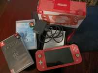 Nintendo Switch Lite + чехол + игры