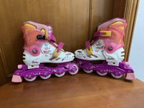 Patins em linha ajustáveis barbie 30-33
