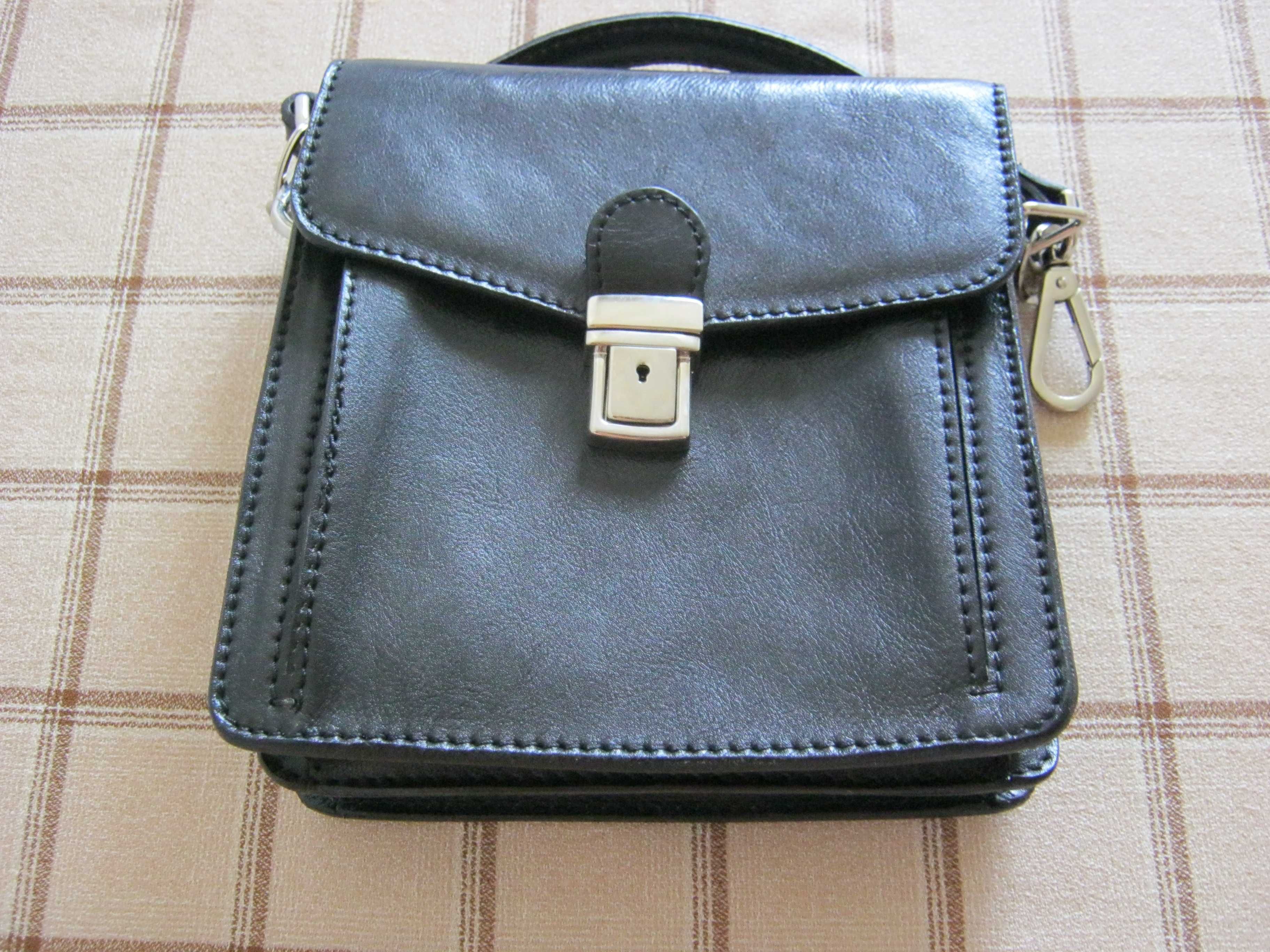 НОВЫЙ кожаный портфель ( барсетка сумка) СДЕЛАНО В ИТАЛИИ