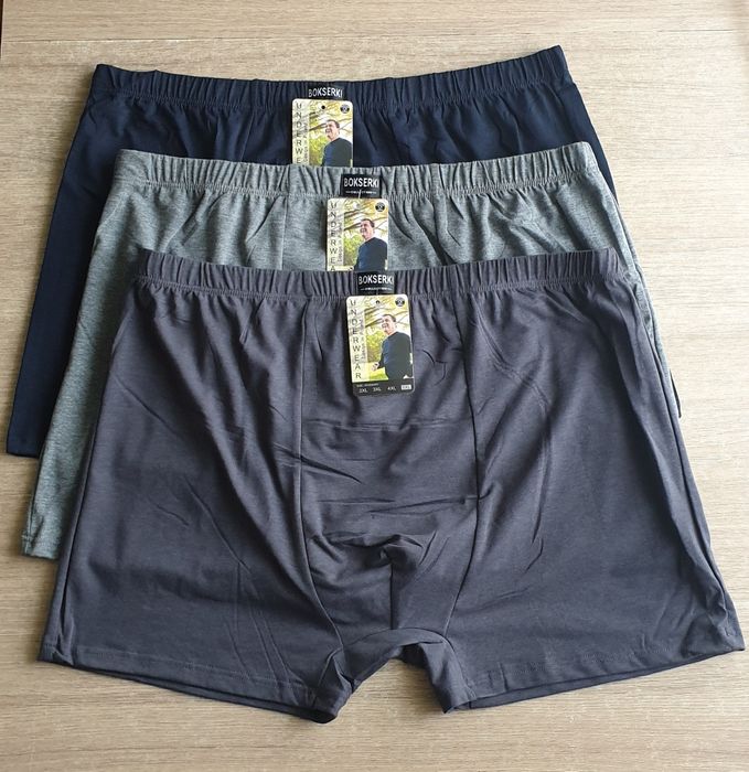 3×bokserki męskie 5XL, bawełniane
