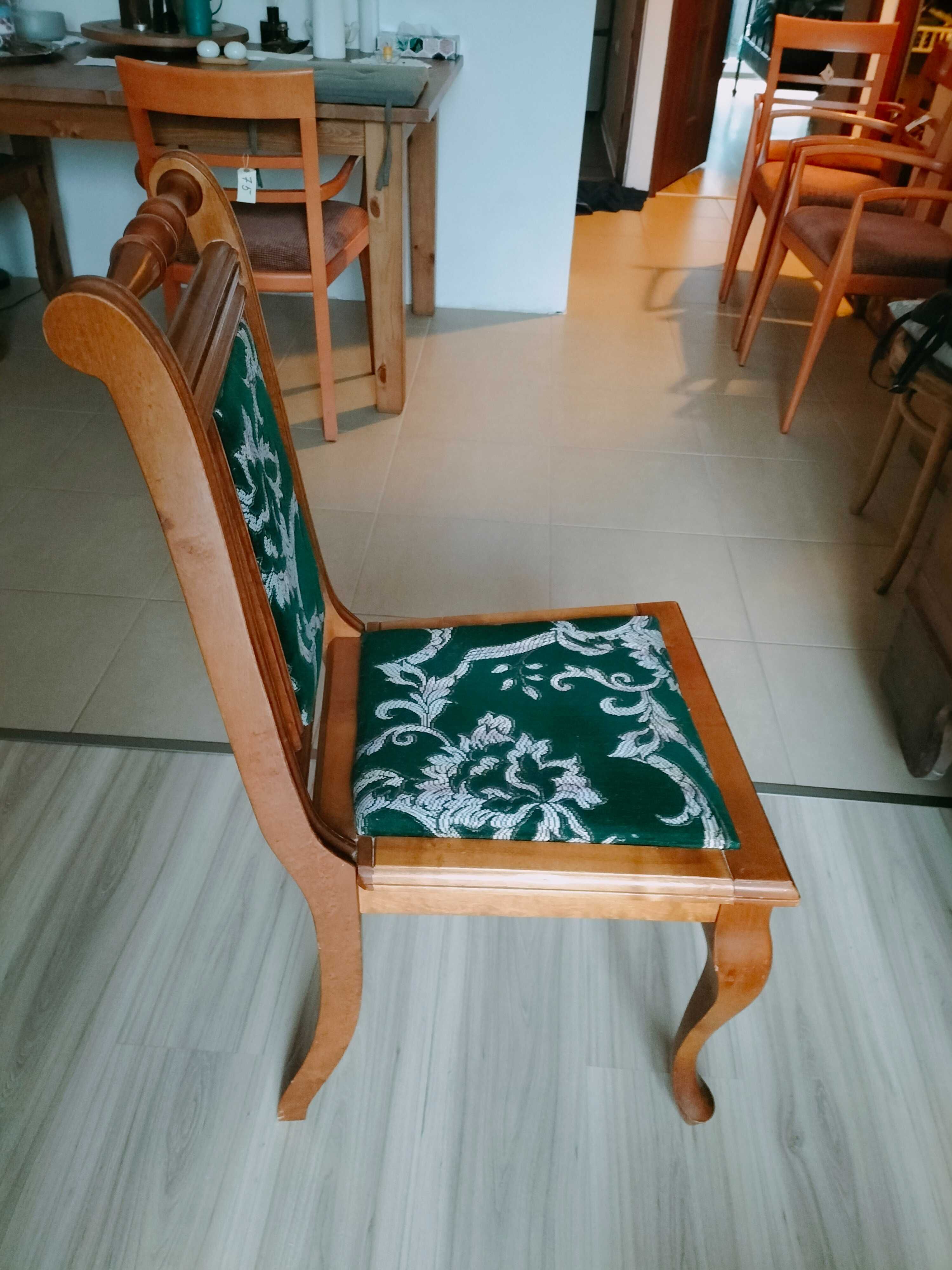 Stare krzesła tapicerowane 2 szt.
