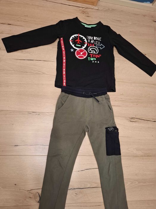 Komplet r.122/128 Coccodrillo Next C&A spodnie Slim Fit szczupłe