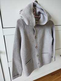 110 Kardigan Zara sweter na guziki z kapturem