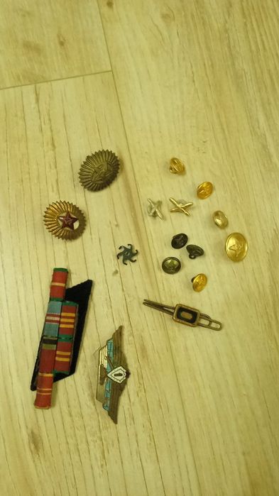 Квадрати на погони, ґудзики (пуговицы) СРСР, СССР