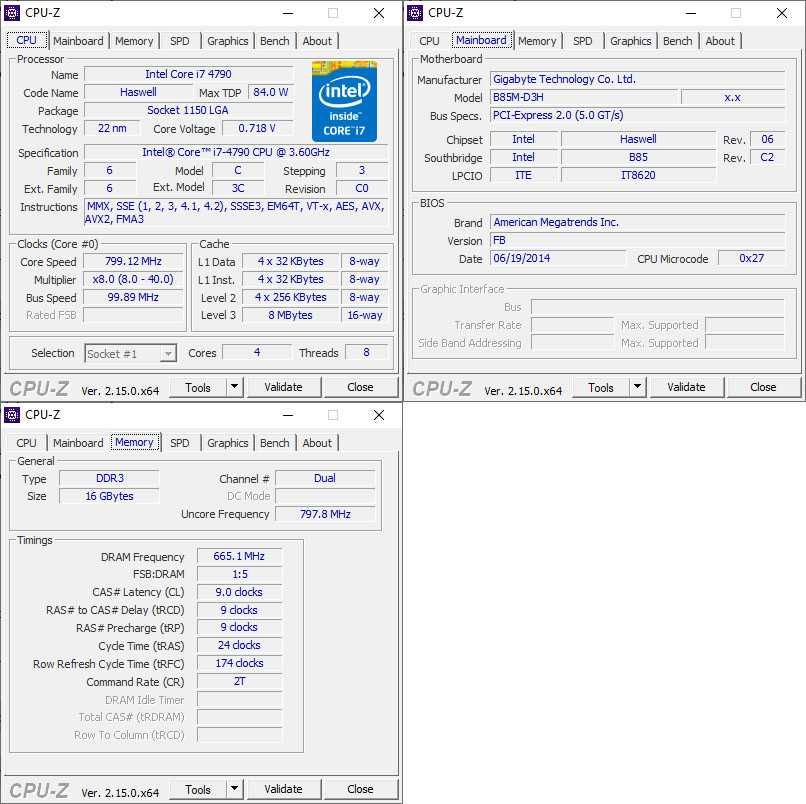 Komputer Intel Core i7 - 4790 CPU 3.60GHz  16GB ram SSD