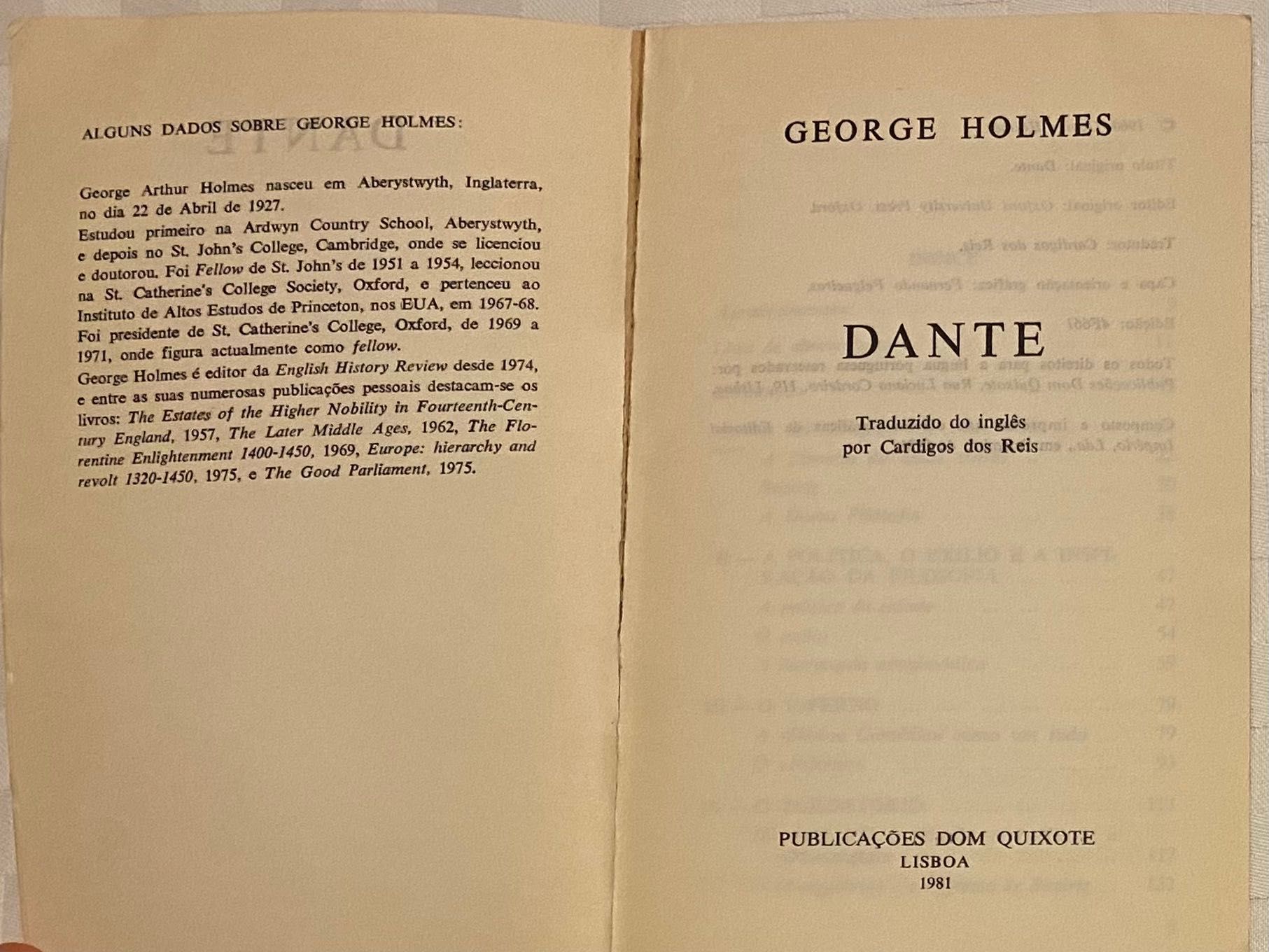 Dante de George Holmes