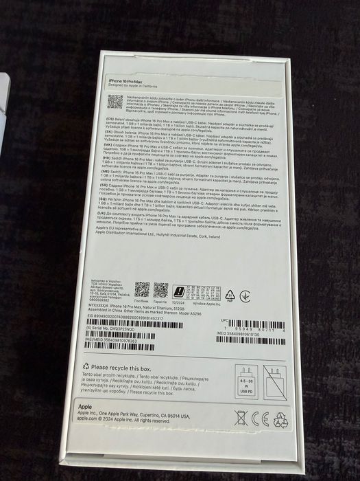 Iphone 16 pro Max 512gb