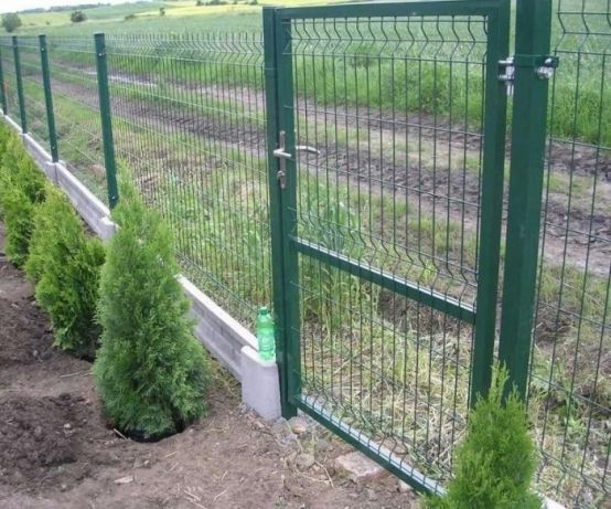 Panele ogrodzeniowe 1,5m + 25cm podmurówka ogrodzenie montaż