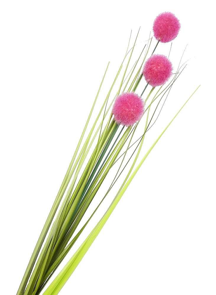 Sztuczna trawa z kulkami kwitnąca długa gałązka 85cm kolory