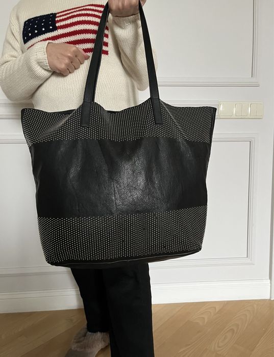 Велика шкіряна сумка