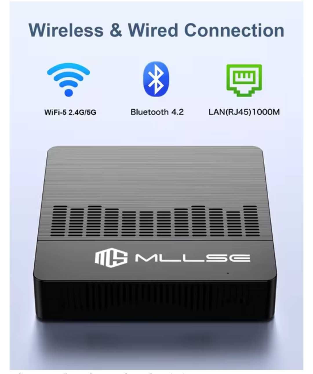 Mini PC serwer Alexa Home Assistant MLLSE M2 6/128GB N4000 pobór 6W
