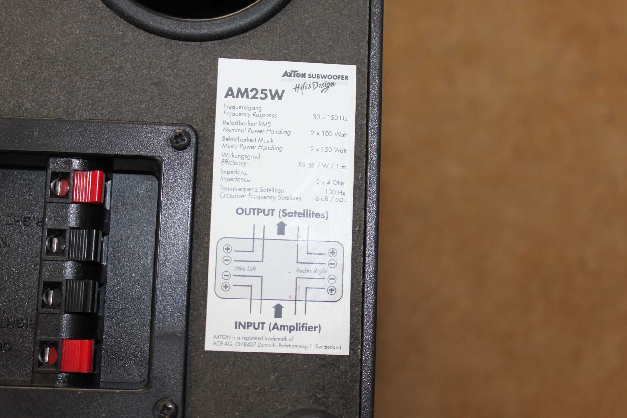 Axton AM25W Hifi & Design