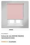 Cortinado cor de rosa