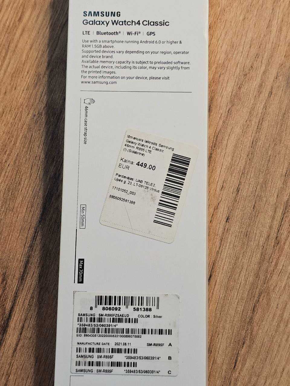 Samsung Galaxy Watch4 Classic LTE 46mm – stan 8/10