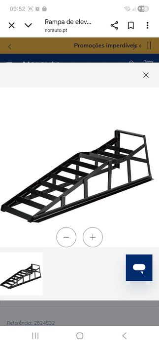 Rampa de elevação automóvel