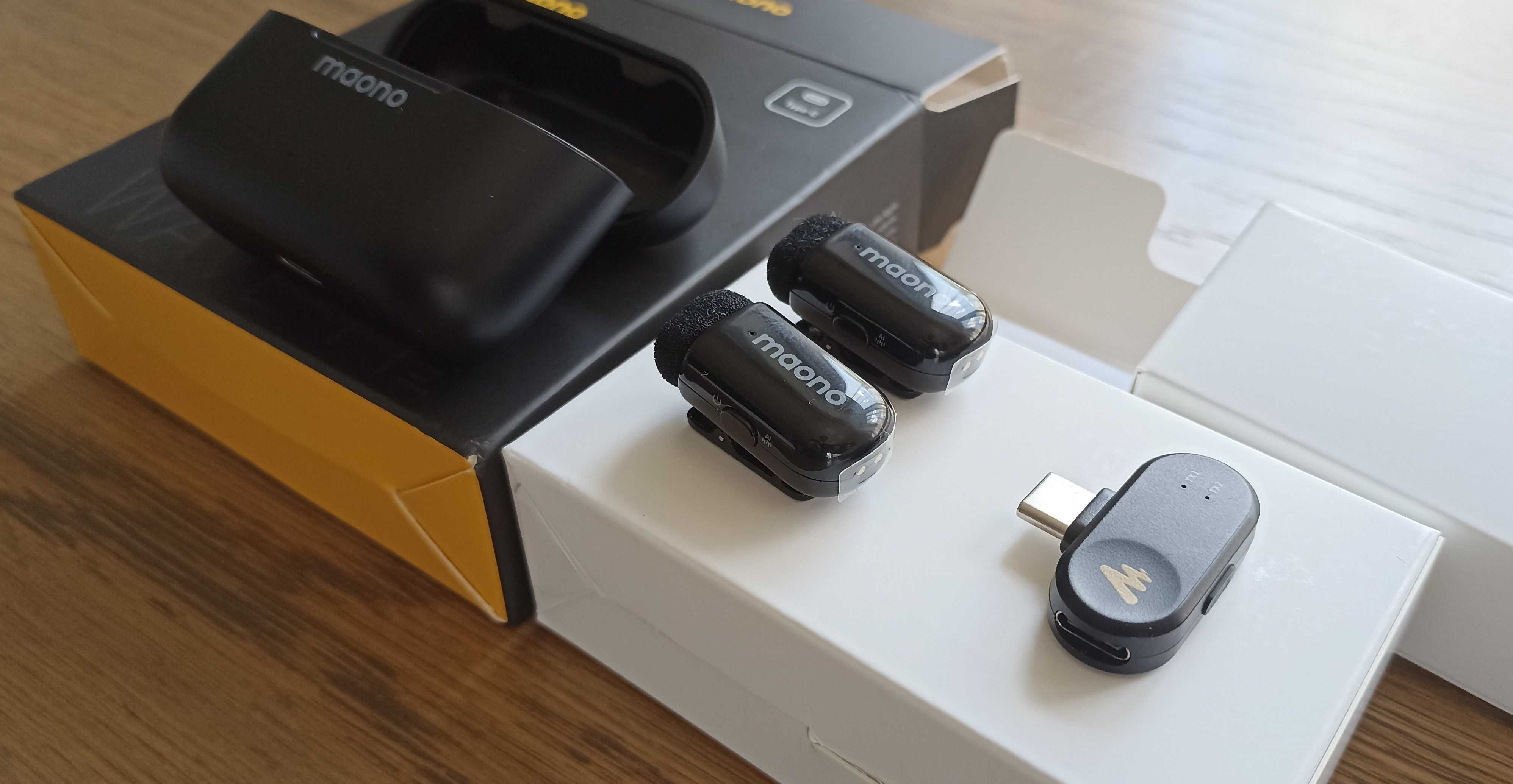 Mikrofony bezprzewodowe USB C Maono nowe alternatywa dla DJI mic, Rode