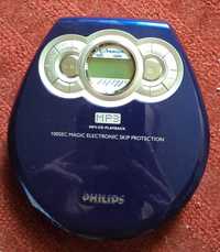 PHILLIPS Discman Odtwarzacz płyt kompaktowych MP3 CD + zasilacz