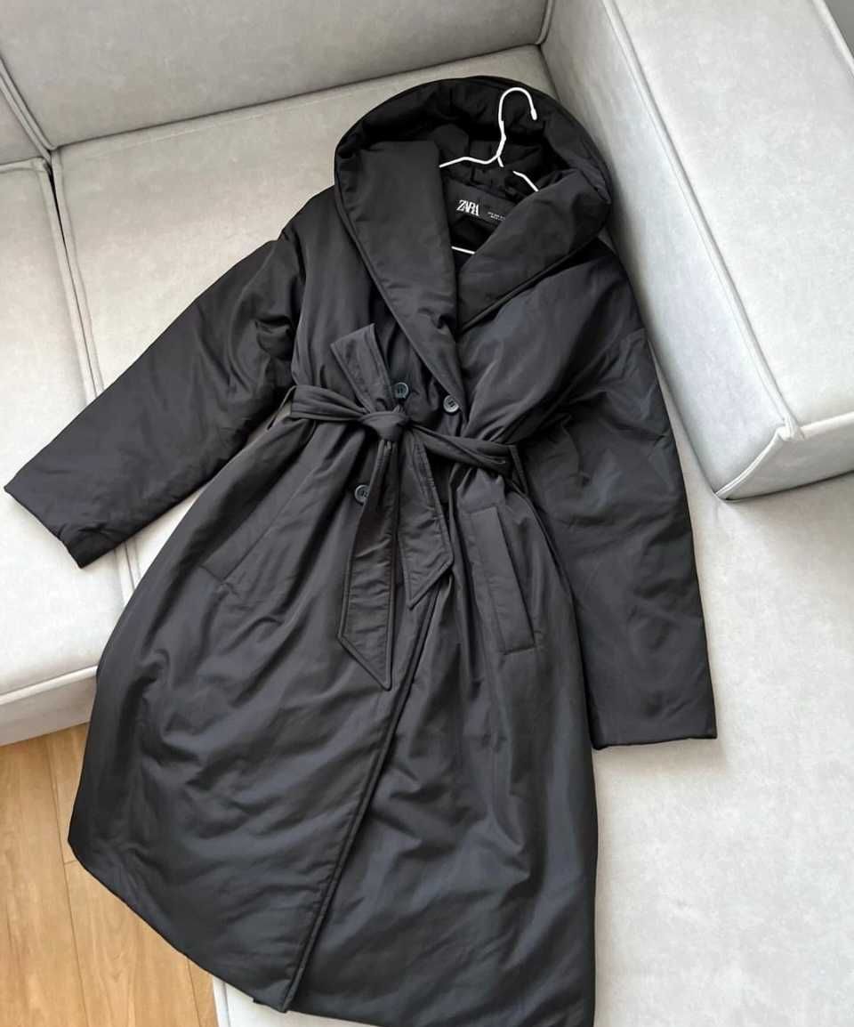 Женское стебанное пальто Zara