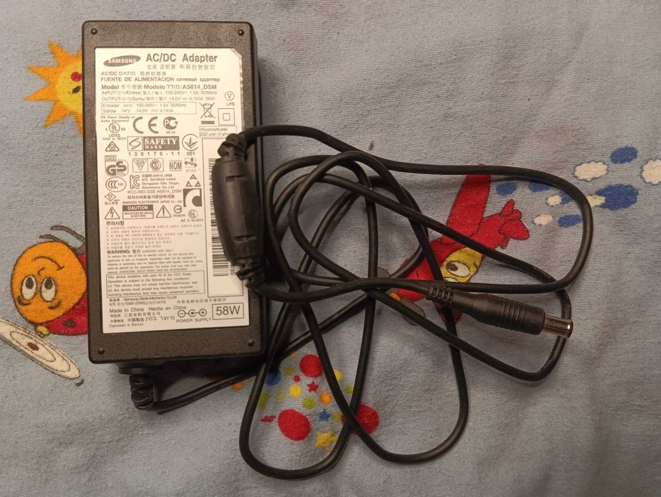 Блок живлення до монітора Samsung 14.0V 4.143A A5814_DSM (6.5×4.4mm)