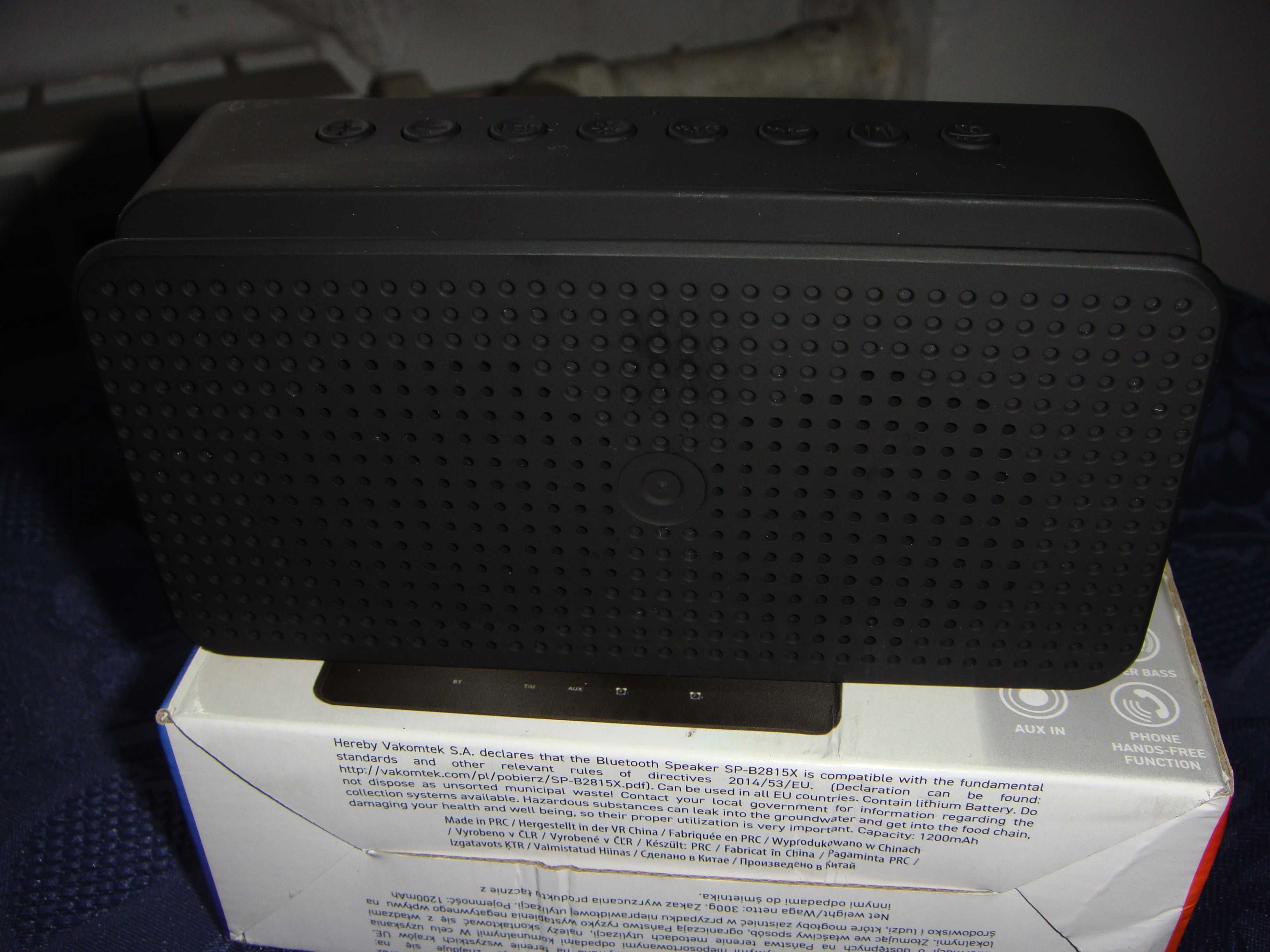Zegar - Radio  Budzik  3  W  1  , 2- Głośniki  10 W / Bluetooth  5,0
