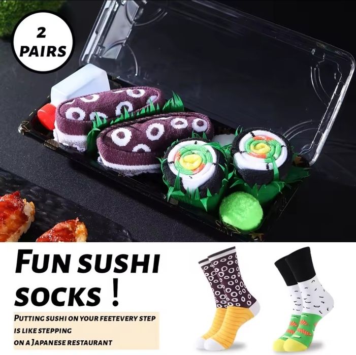 Urocze Skarpetki Sushi – Idealny Pomysł na Prezent!