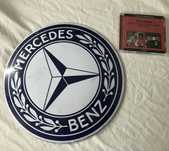 Placa chapa metal Mercedes (merchandising)