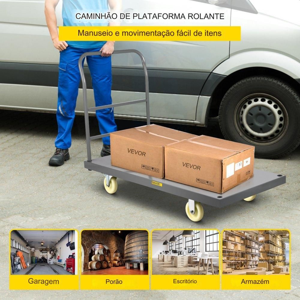 Plataforma Transporte 907kg , Carrinho Carga