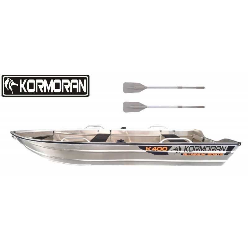 Łódź Aluminiowa łódka Kormoran K400 motorowa wiosłowa wędkarska