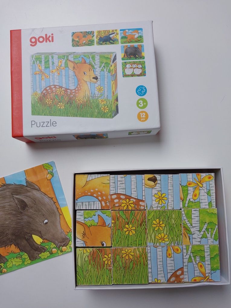 Puzzle Goki zwierzęta leśne