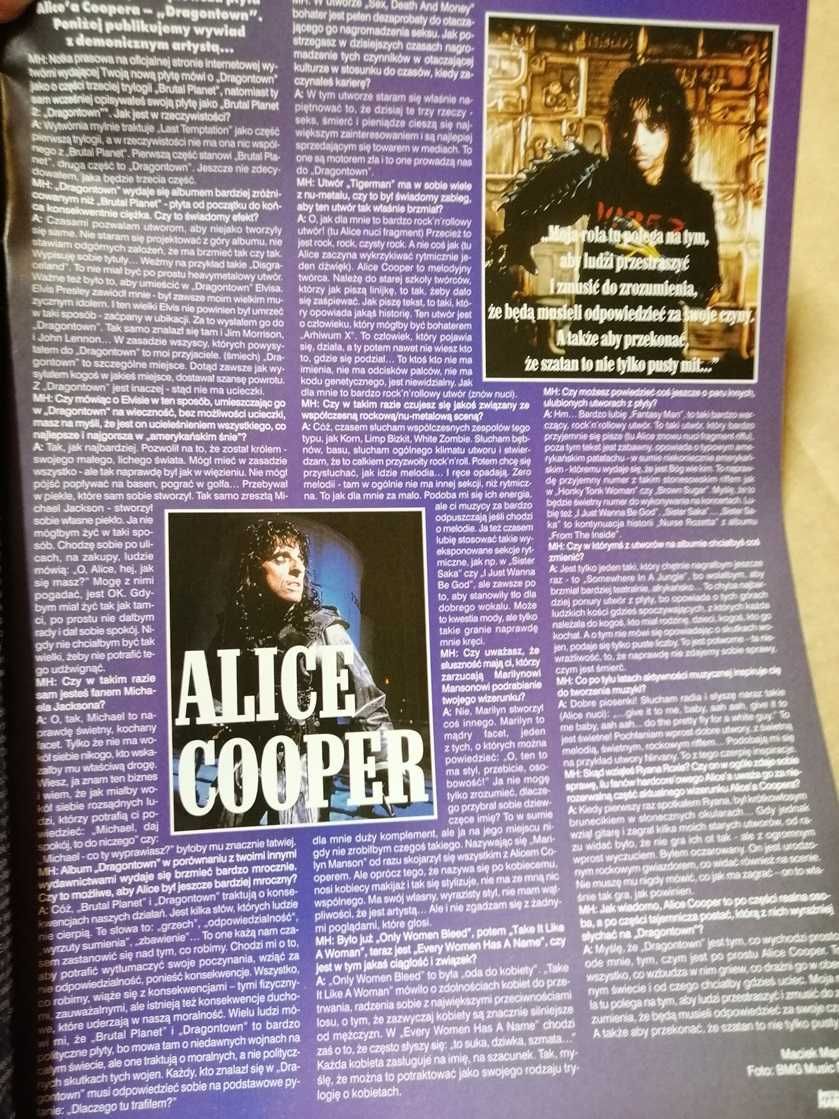 Gazeta magazyn miesięcznik Metal Hammer grudzień 2001. Nr 126, 12/2001
