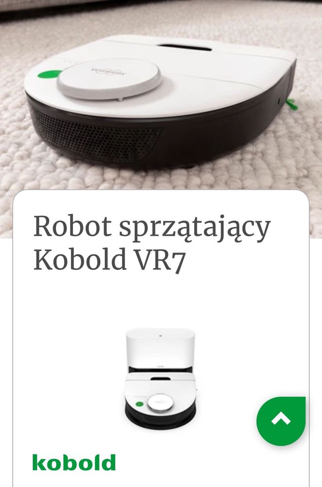 Robot sprzatajacy odkurzacz Kobold VR7