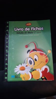 Manual e livro de ficha de estudo do meio 2°ano alfa Porto editora