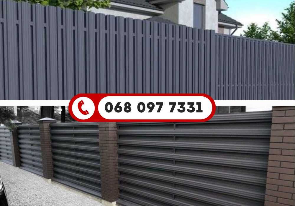 Металлический штакетник,штакетник,євроштахети,металеві штахети,забор