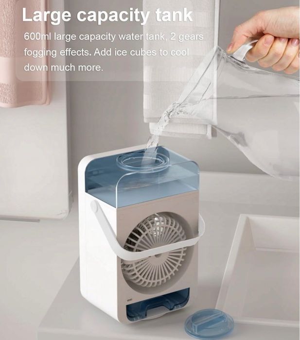 Wentylator z chłodzeniem wodnym, przenośny klimatyzator