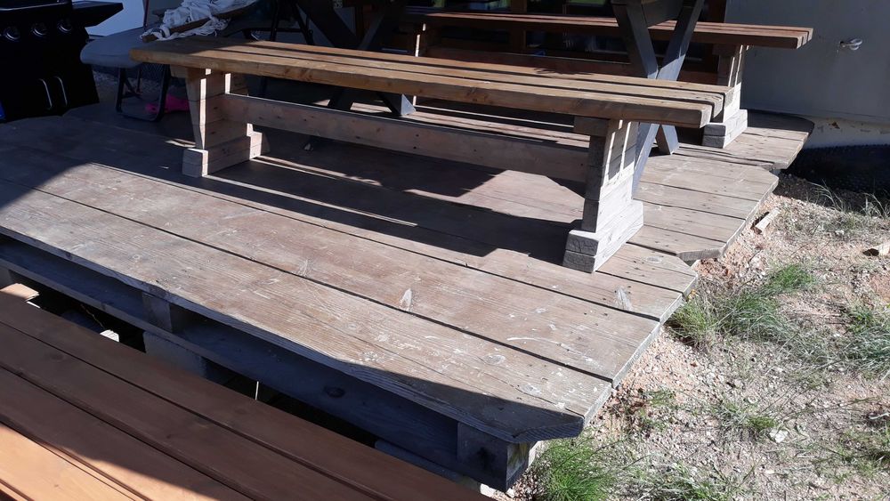 Taras tymczasowy palety 350x100