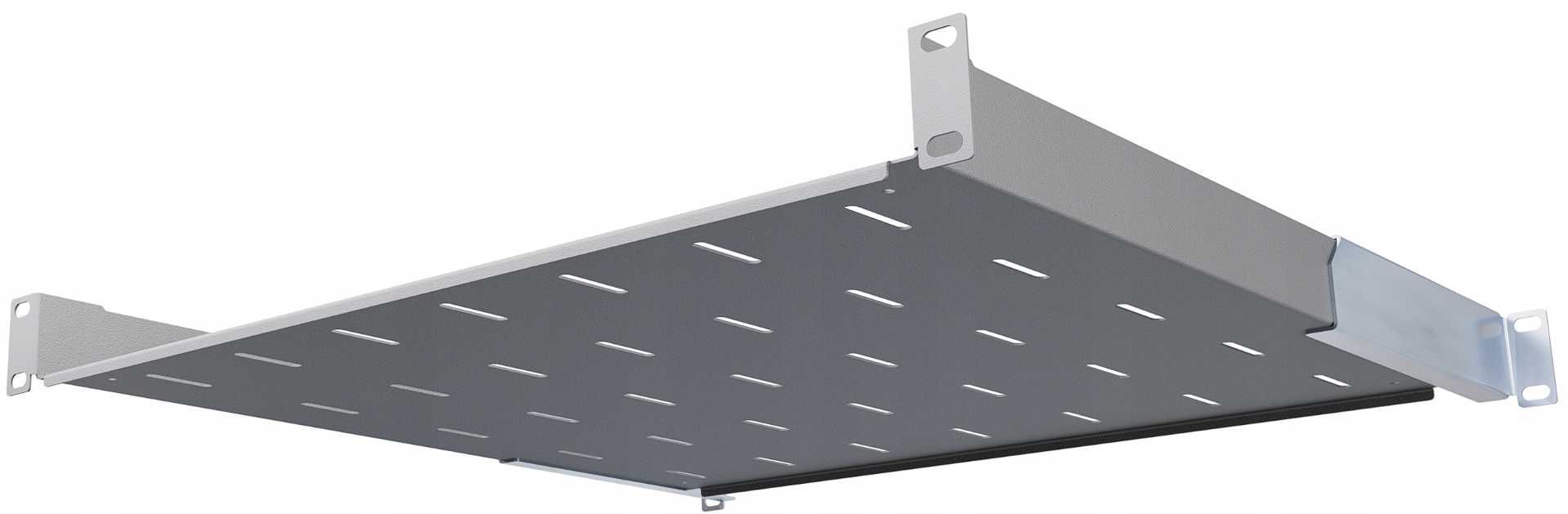 Półka RACK 19" 1U 450mm Regulowana 450-610 mm do Szaf RACK Stalflex