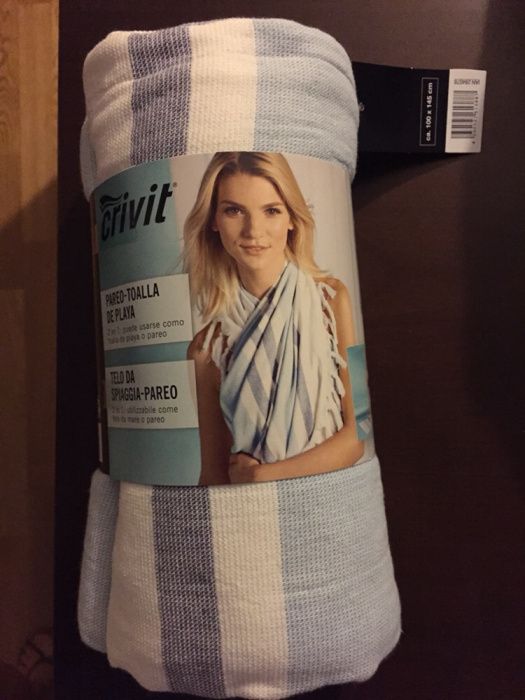 Selado! Toalha Páreo de Praia com Etiqueta