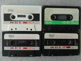 Аудио кассеты  чистые - "SVEMA"  МК - 60 - 6  без коробок  -- 20 штук.