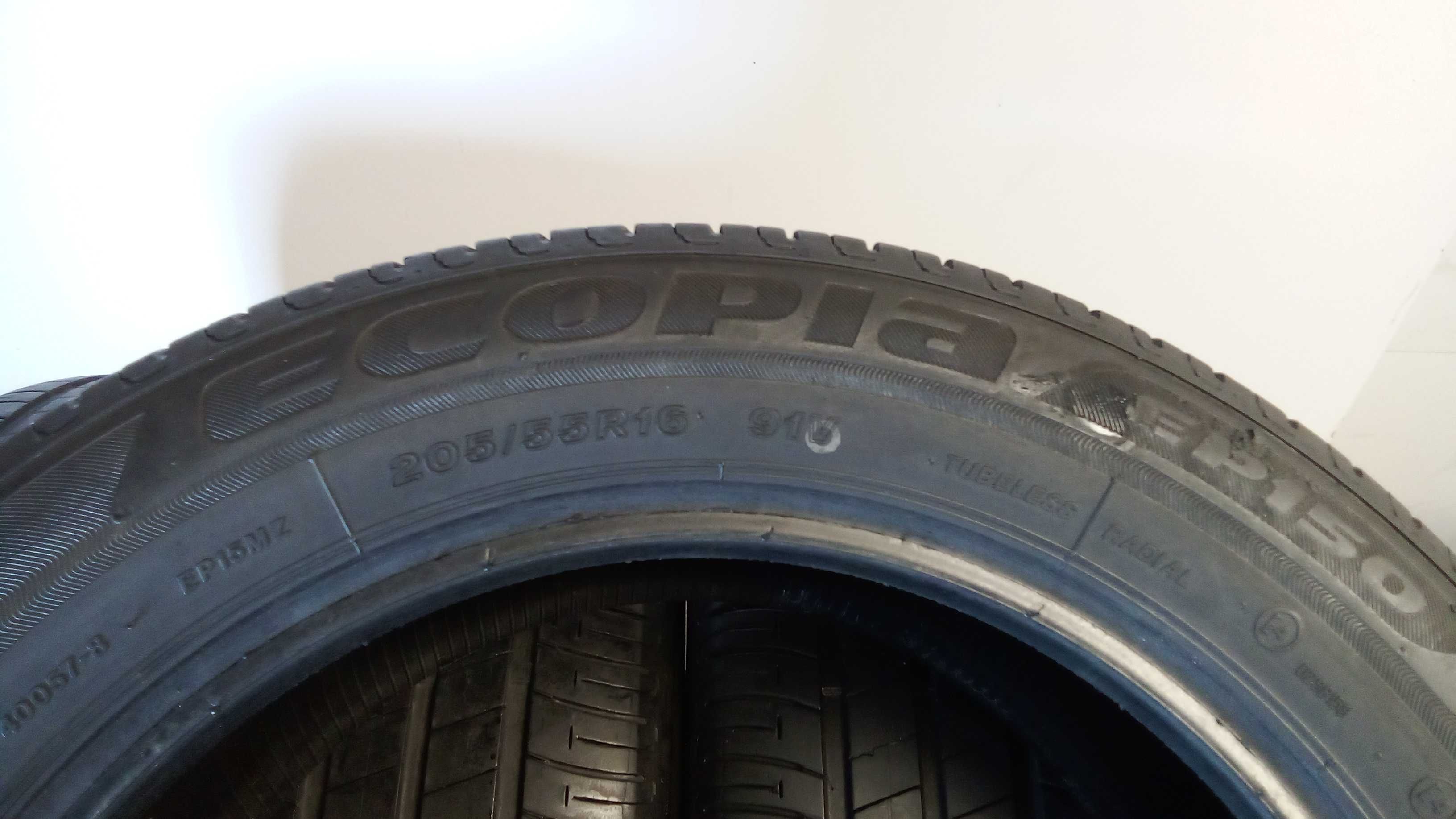 Opony Letnie Bridgestone 205x55x16 91V 5mm 2020r 50zł sztuka