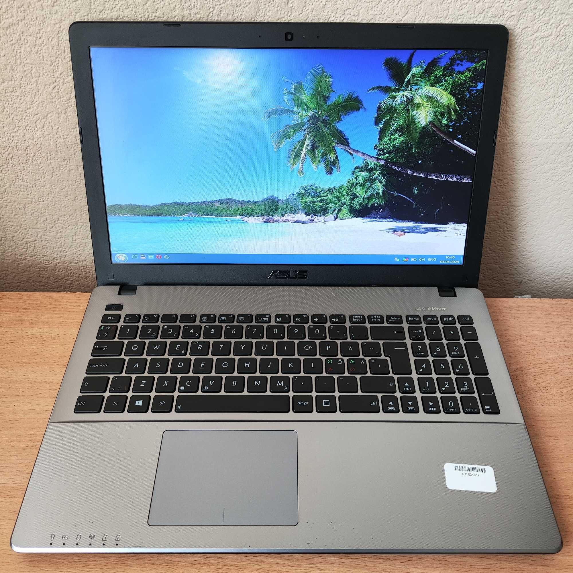Ноутбук Asus F550L 15.6” i5-4200U/4 GB DDR3/HDD 750Gb/HD Graphics 4400