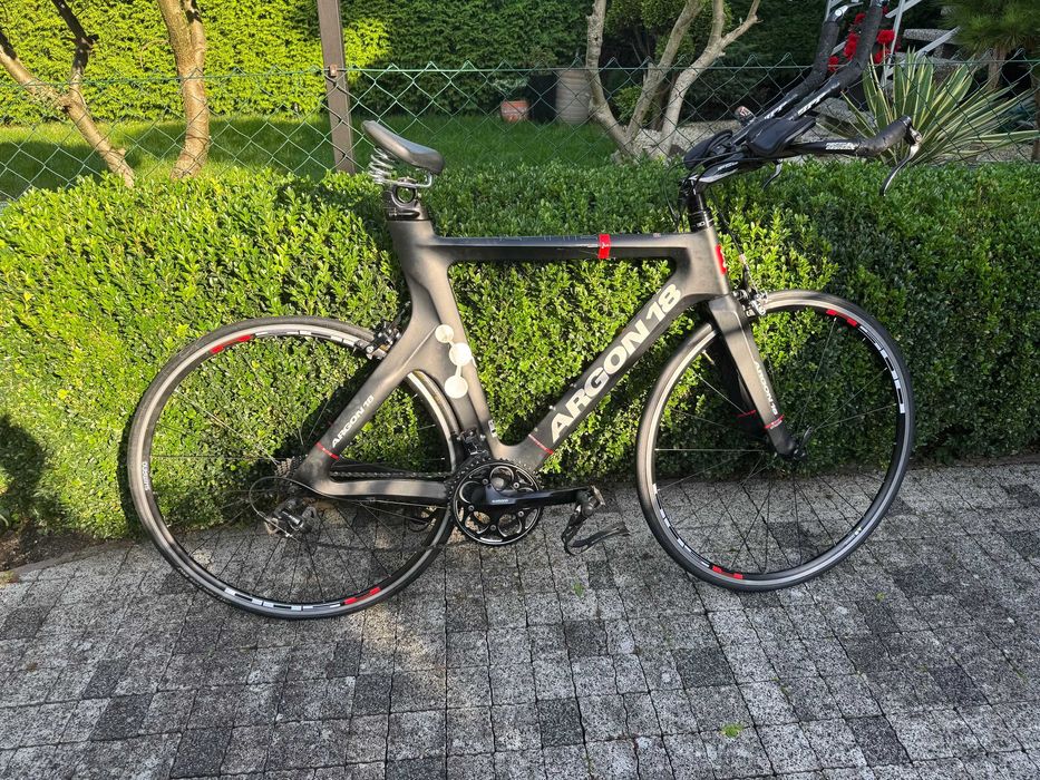 Rower triathlonowy Argon 18 E-112 karbon rozmiar L + akcesoria